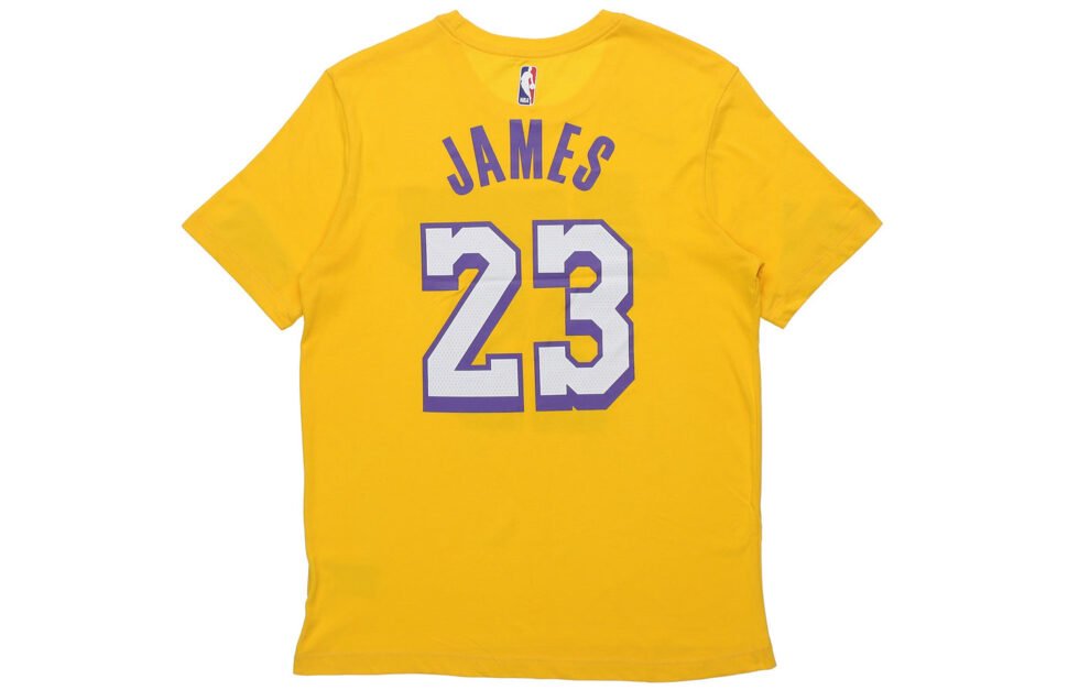 Nike NBA City limited Jersey 19-20 Season Los Angeles Lakers LeBron James No. 23 Yellow BV8796-705 - Image 2