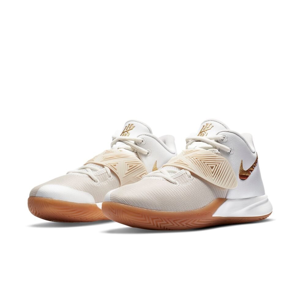 Nike Kyrie Flytrap 3 EP 'White Metallic Gold' CD0191-105 - Image 3