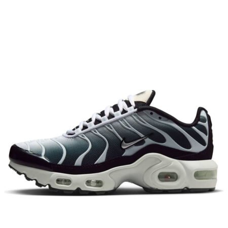 (GS) Nike Air Max Plus 'Black White Sail Metallic Cool Grey' CD0609-026