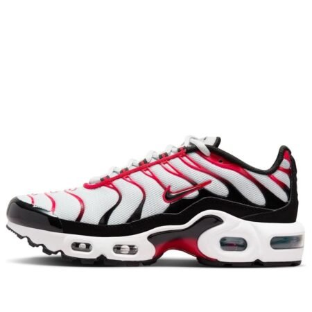 (GS) Nike Air Max Plus 'Pure Platinum Black University Red' CD0609-027