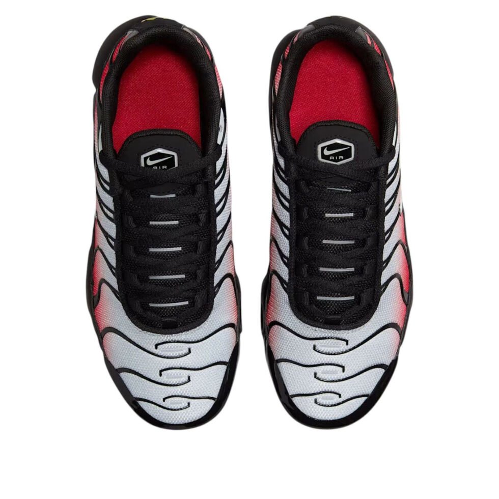 (GS) Nike Air Max Plus 'Pure Platinum University Red Black' CD0609-036 - Image 2