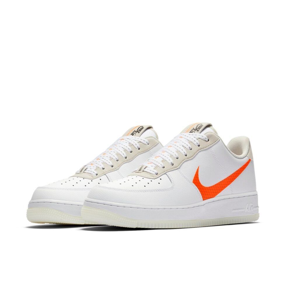 Nike Air Force 1 Low 'Orange Swoosh' CD0888-100 - Image 3
