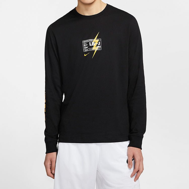Nike Dri-FIT LeBron James Basketball Long Sleeves Black CD1124-010 - Image 4