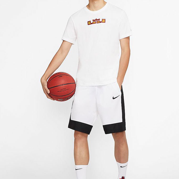 Nike Dri-Fit Lebron Logo Basketball Men White CD1319-100 - Image 3