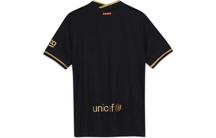 Nike FC Barcelona 20/21  Fan Edition Jersey 'Black Gold' CD4231-011 - Image 2