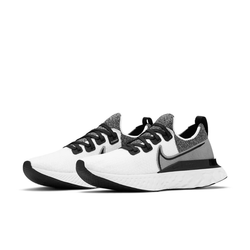 Nike React Infinity Run Flyknit 'Black White' CD4371-010 - Image 3