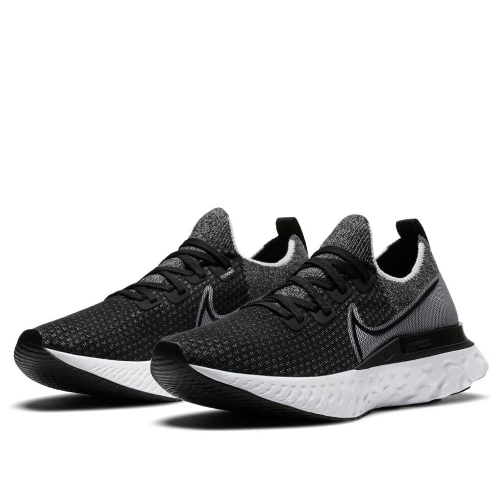 Nike React Infinity Run Flyknit 'Black Dark Grey' CD4371-012 - Image 3