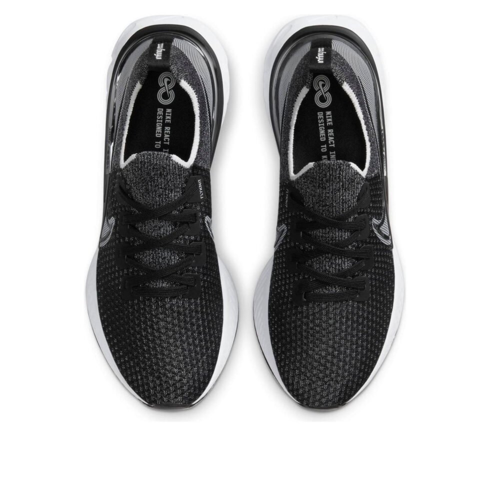 Nike React Infinity Run Flyknit 'Black Dark Grey' CD4371-012 - Image 4