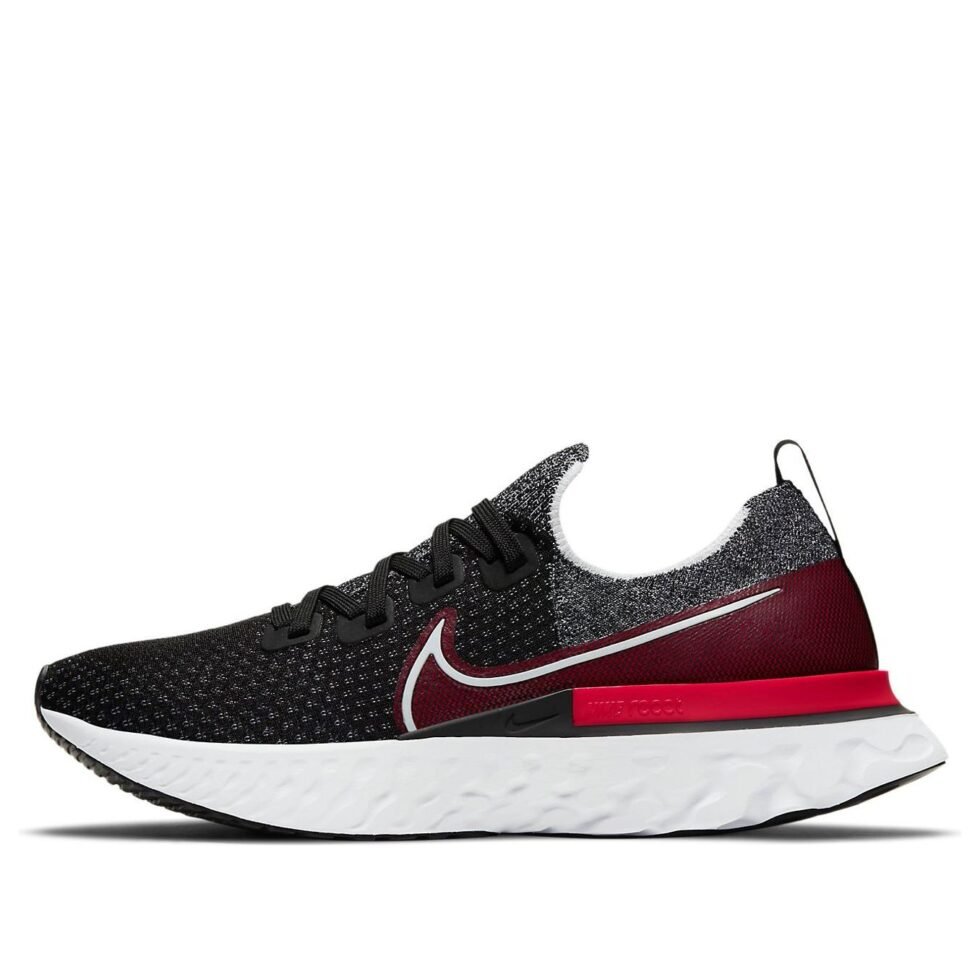 Nike React Infinity Run Flyknit 'Black University Red' CD4371-014