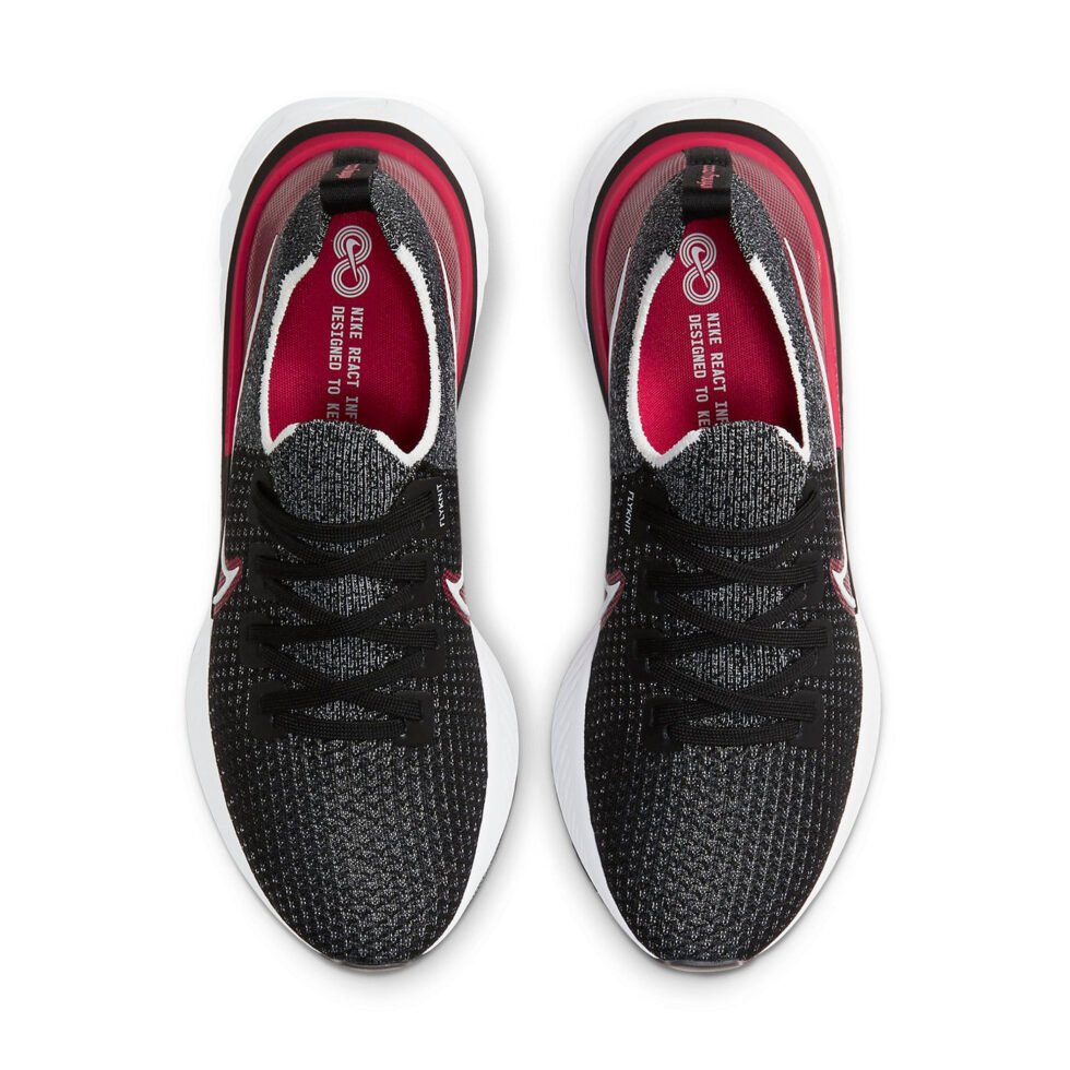 Nike React Infinity Run Flyknit 'Black University Red' CD4371-014 - Image 4