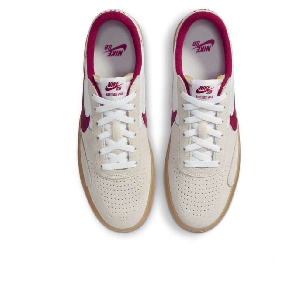 Nike SB Heritage Vulc 'Summit White Cardinal Red' CD5010-100 - Image 2