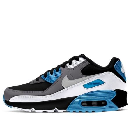 (GS) Nike Air Max 90 Leather 'Black Dark Grey' CD6864-005