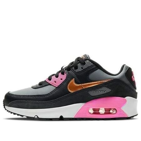(GS) Nike Air Max 90 Leather 'Grey Copper Pink' CD6864-025