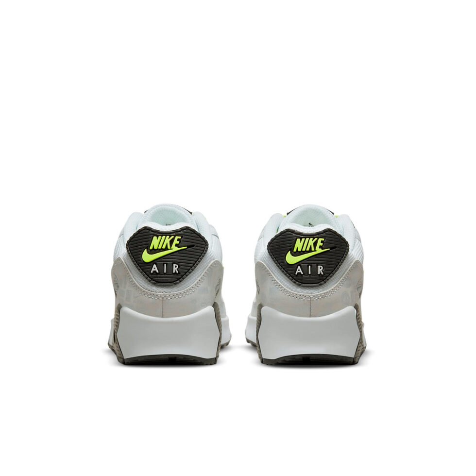(GS) Nike Air Max 90 Leather 'White Volt' CD6864-112 - Image 5