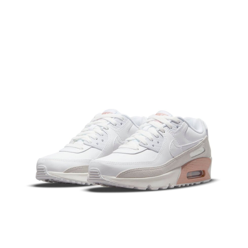 (GS) Nike Air Max 90 Leather 'White Metallic Red Bronze' CD6864-117 - Image 3