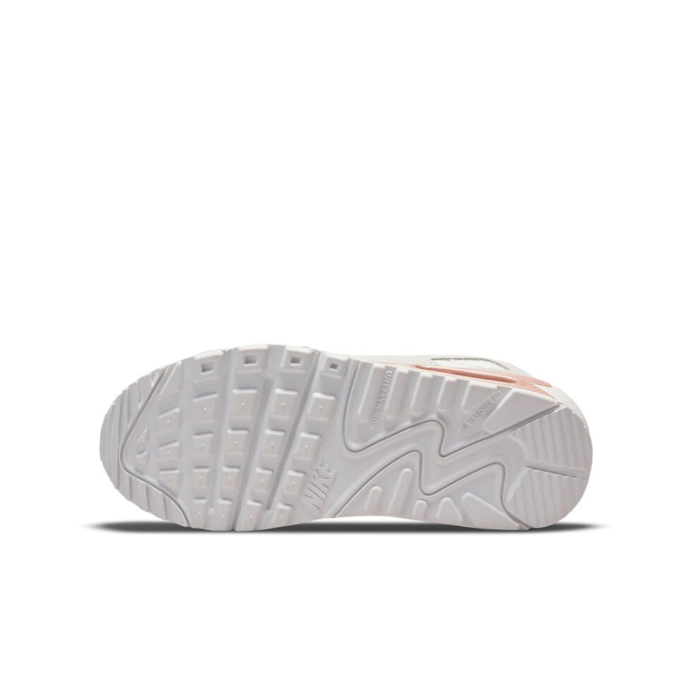 (GS) Nike Air Max 90 Leather 'White Metallic Red Bronze' CD6864-117 - Image 6