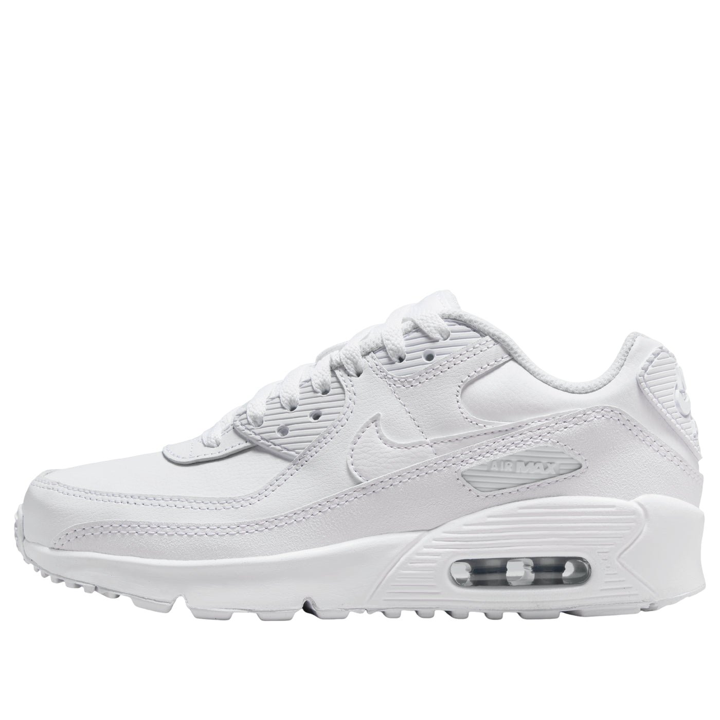 (GS) Nike Air Max 90 LTR 'White Metallic Silver' CD6864-133