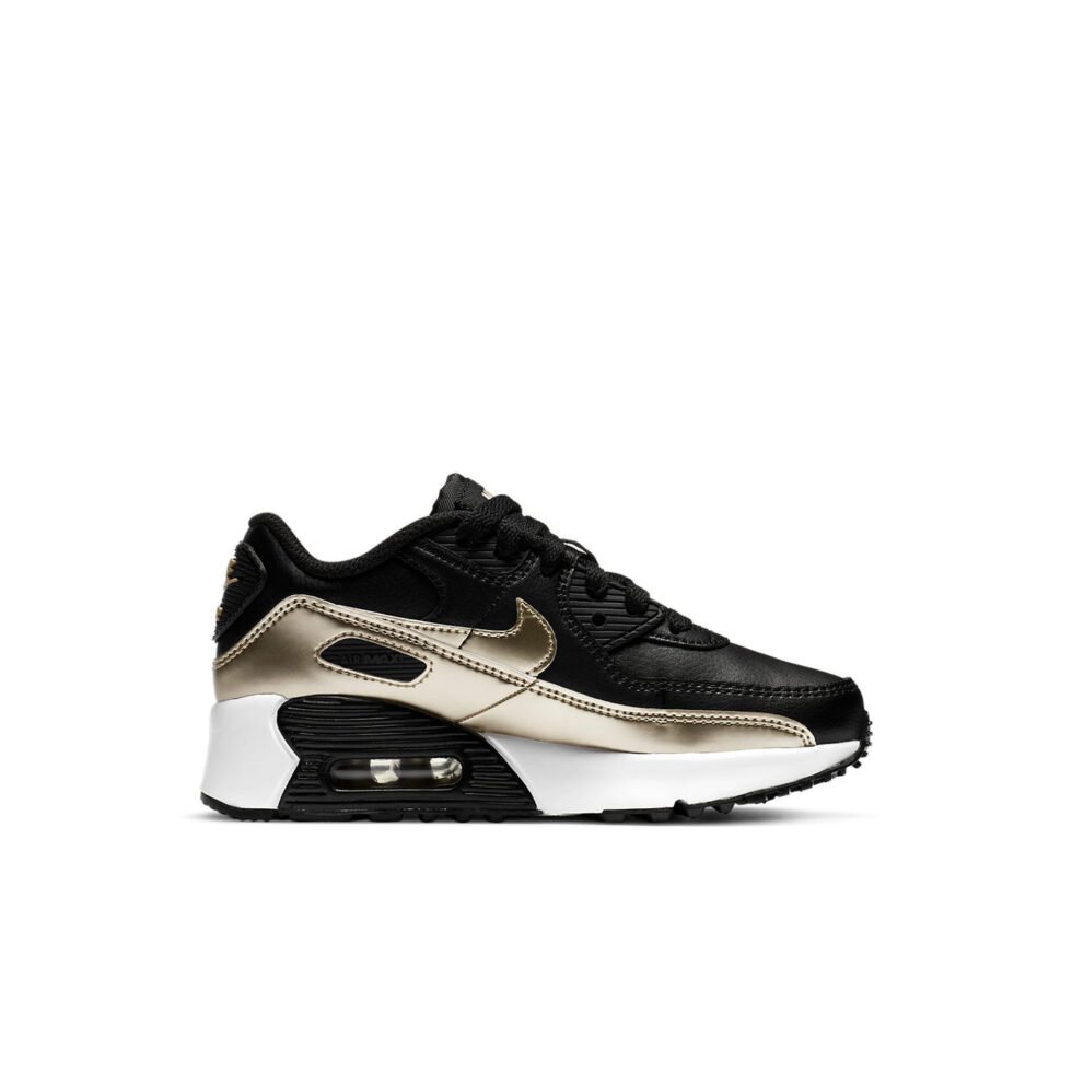 (PS) Nike Air Max 90 'Black Metallic Gold Star' CD6867-008 - Image 2