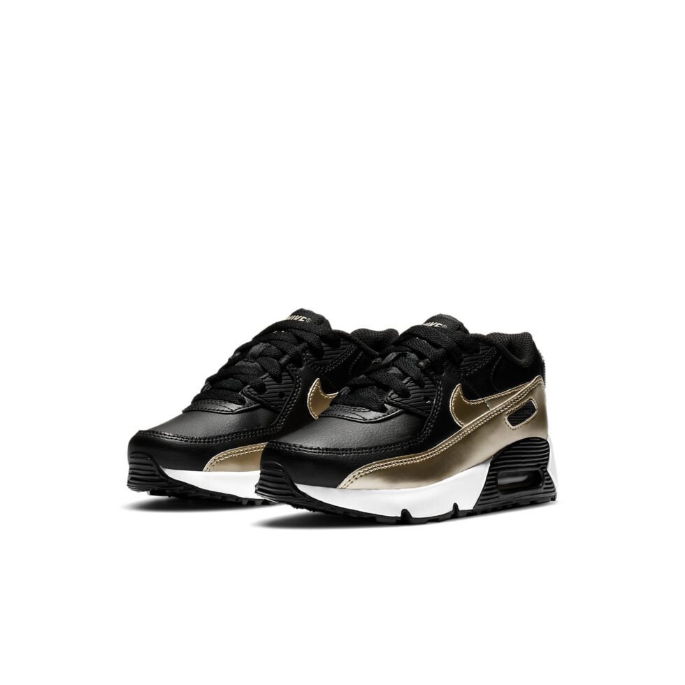 (PS) Nike Air Max 90 'Black Metallic Gold Star' CD6867-008 - Image 3