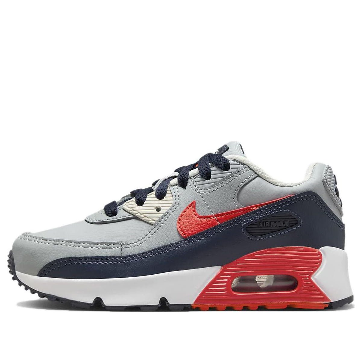 (PS) Nike Air Max 90 'Grey Bright Crimson' CD6867-021