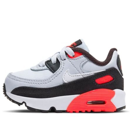 (TD) Nike Air Max 90 Running Shoes Grey/Red/Black CD6868-012