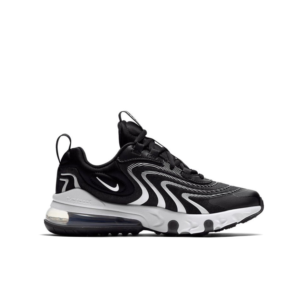 (GS) Nike Air Max 270 React ENG 'Black White' CD6870-003 - Image 2