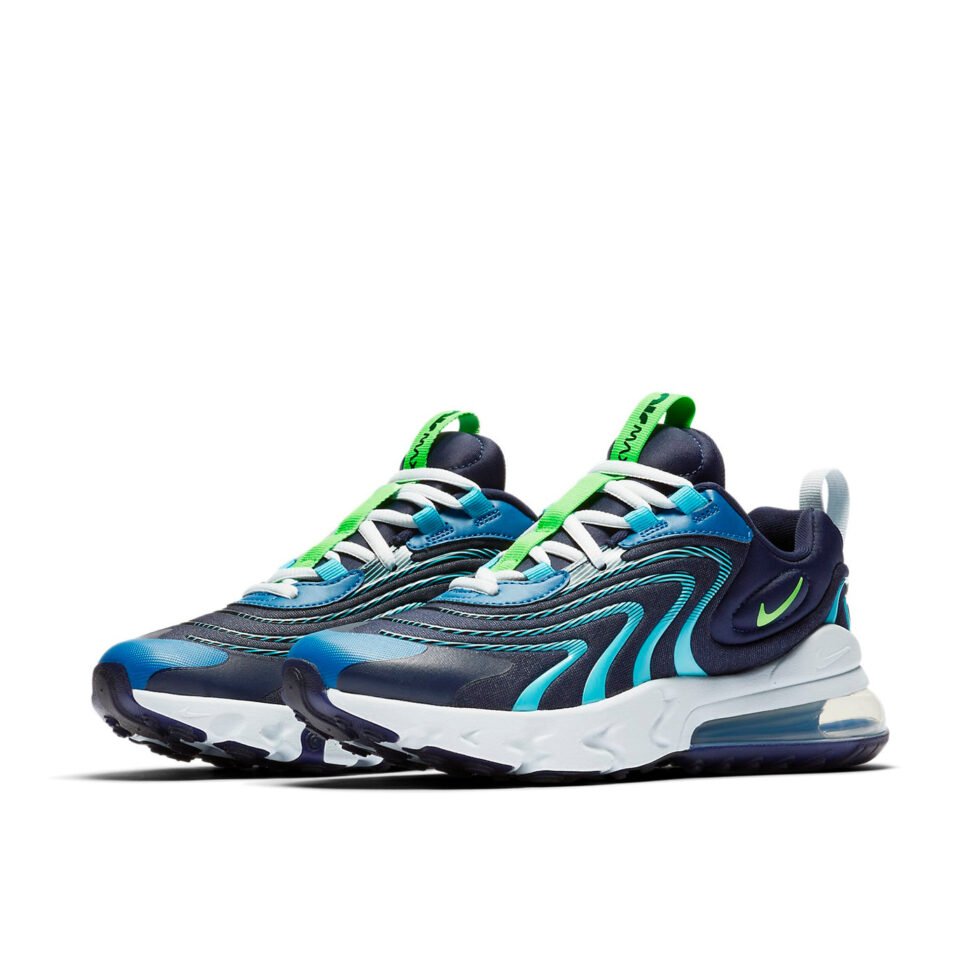 (GS) Nike Air Max 270 React ENG 'Blackened Blue' CD6870-400 - Image 3
