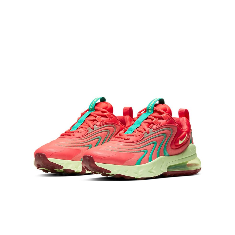 (GS) Nike Air Max 270 React ENG 'Track Red Neptune Green' CD6870-601 - Image 3