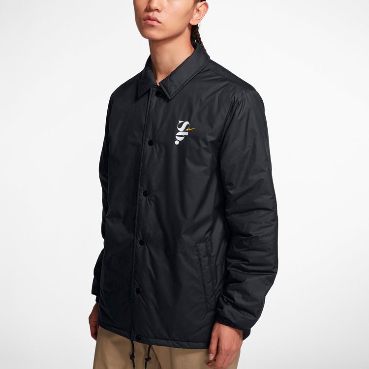 Nike SB Casual Sports Skateboard Stay Warm Jacket Black CD8810-010 - Image 4