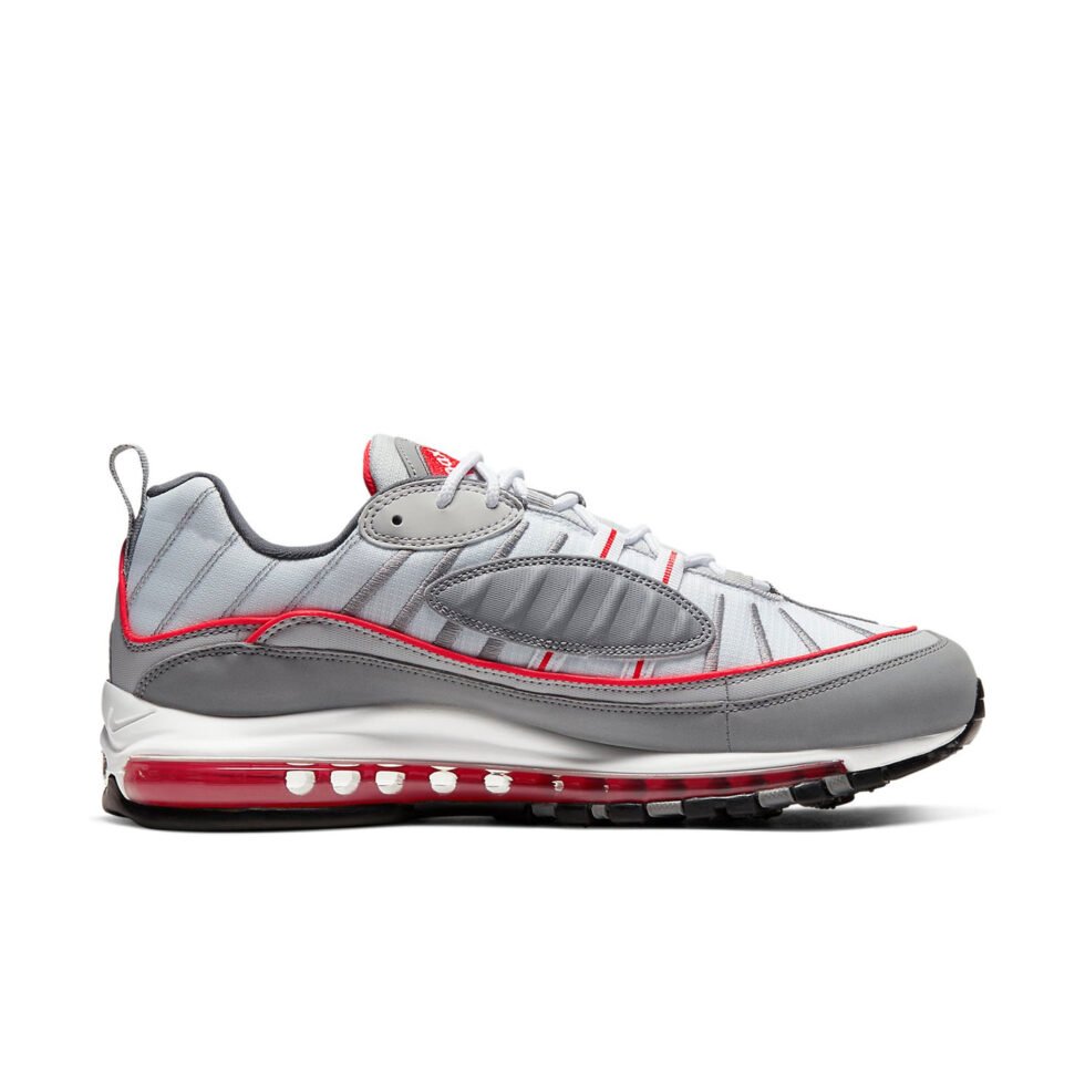 Nike Air Max 98 'Particle Grey Red' CI3693-001 - Image 2