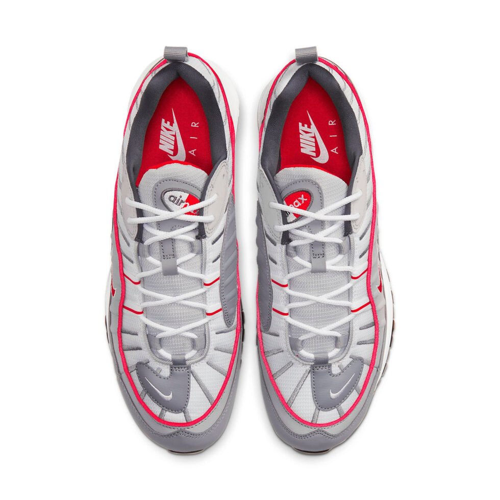 Nike Air Max 98 'Particle Grey Red' CI3693-001 - Image 4