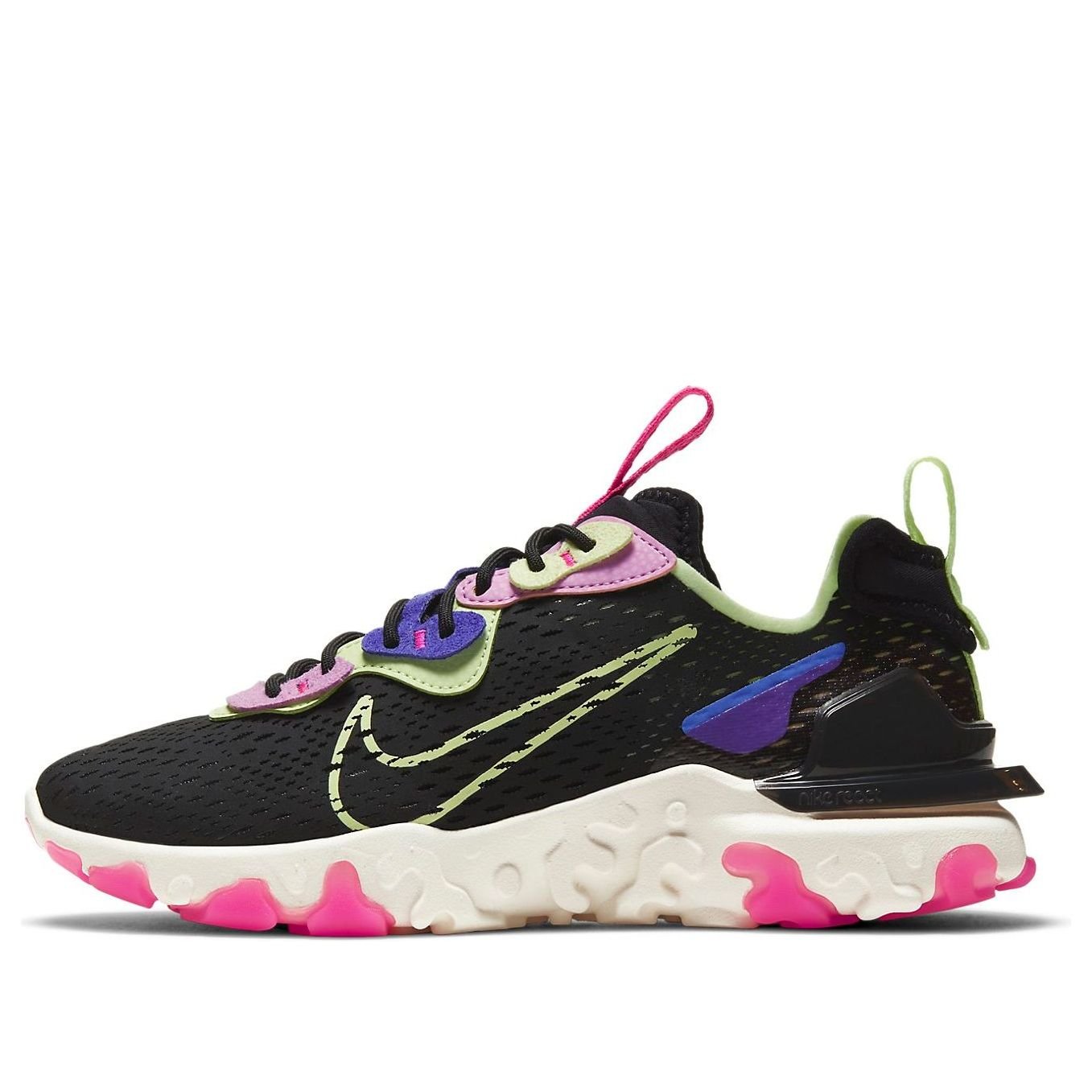 (WMNS) Nike React Vision 'Black Beyond Pink Volt' CI7523-005
