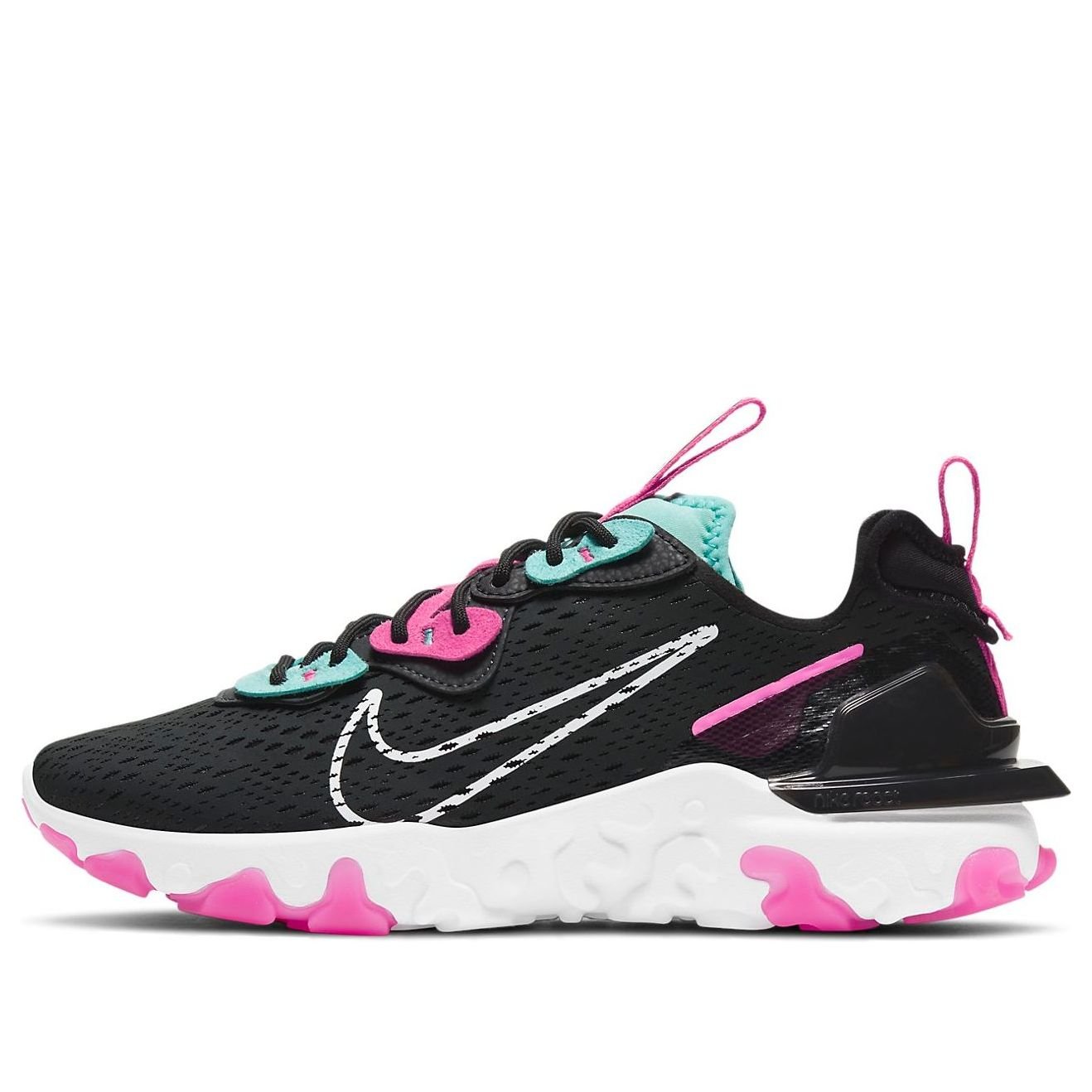 (WMNS) Nike React Vision 'Dark Smoke Grey Pink Blast' CI7523-008
