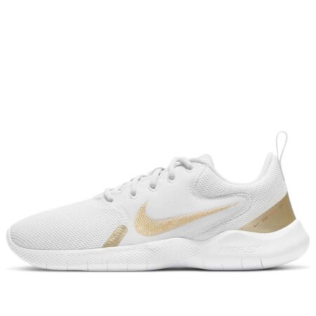 (WMNS) Nike Flex Experience Run 10 'White Metallic Gold Star' CI9964-010