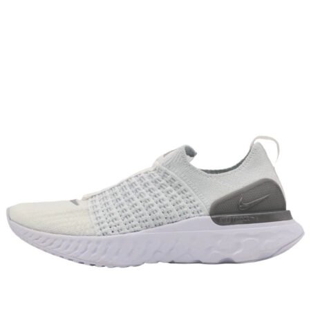 (WMNS) Nike React Phantom Run Flyknit 2 'True White Silver' CJ0280-100
