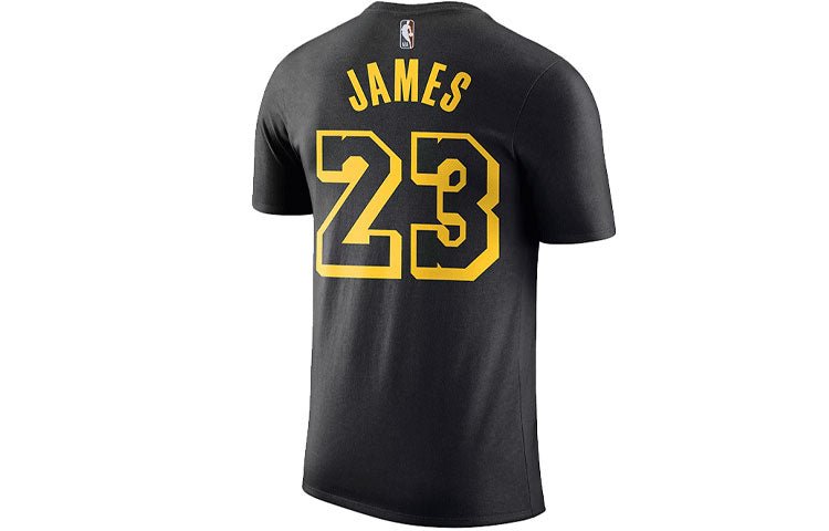 Nike Los Angeles Lakers Lebron James Lakers Short-Sleeved Man Black CJ0776-010 - Image 2