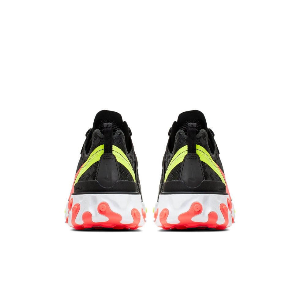 Nike React Element 55 'Black Crimson Volt' CJ0782-001 - Image 4