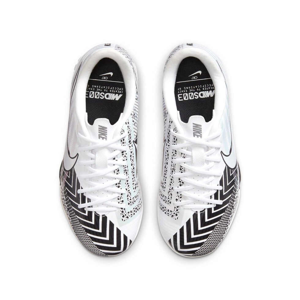 (GS) Nike Jr. Mercurial Vapor 13 Academy MDS TF Turf Sport Shoes K Black/White CJ1178-110 - Image 2