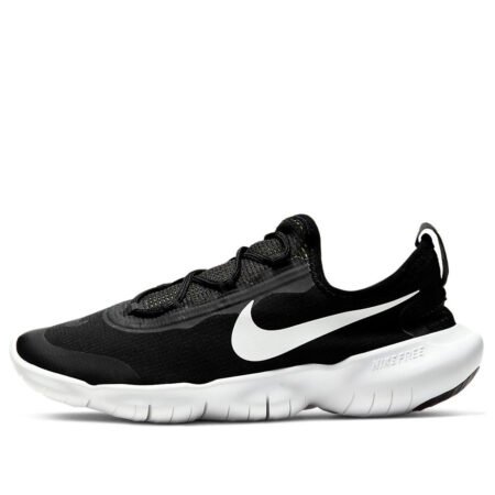 (GS) Nike Free RN 5.0 2020 'Black White' CJ2079-002