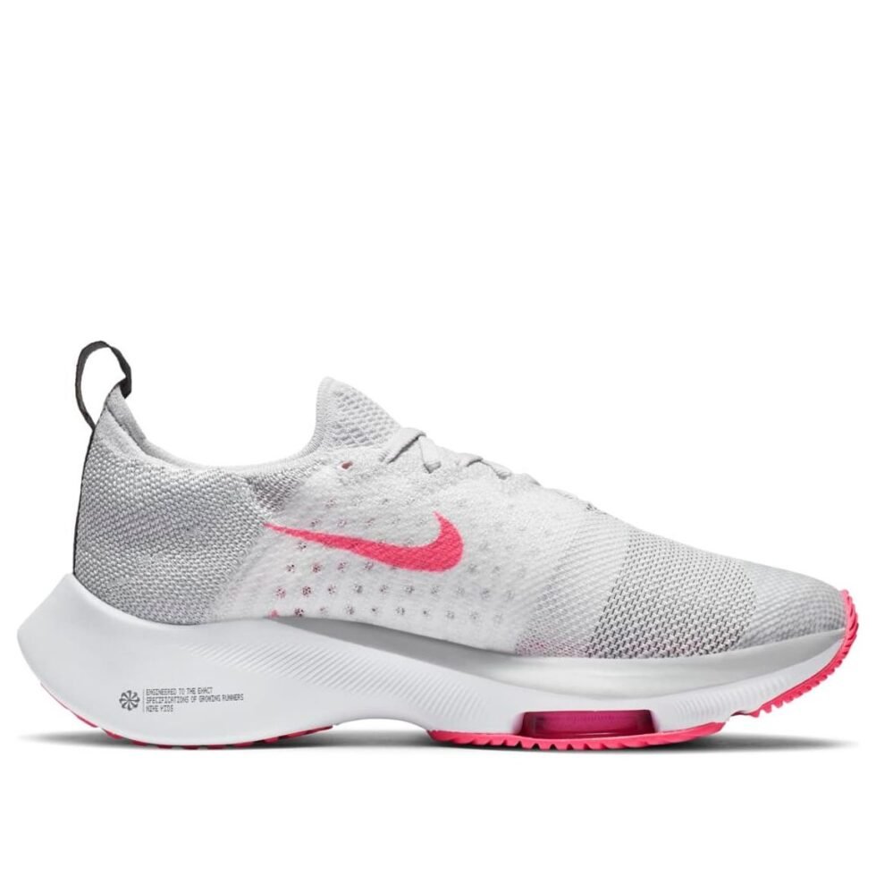 (GS) Nike Air Zoom Tempo Flyknit 'Vast Grey Pink' CJ2102-019 - Image 2