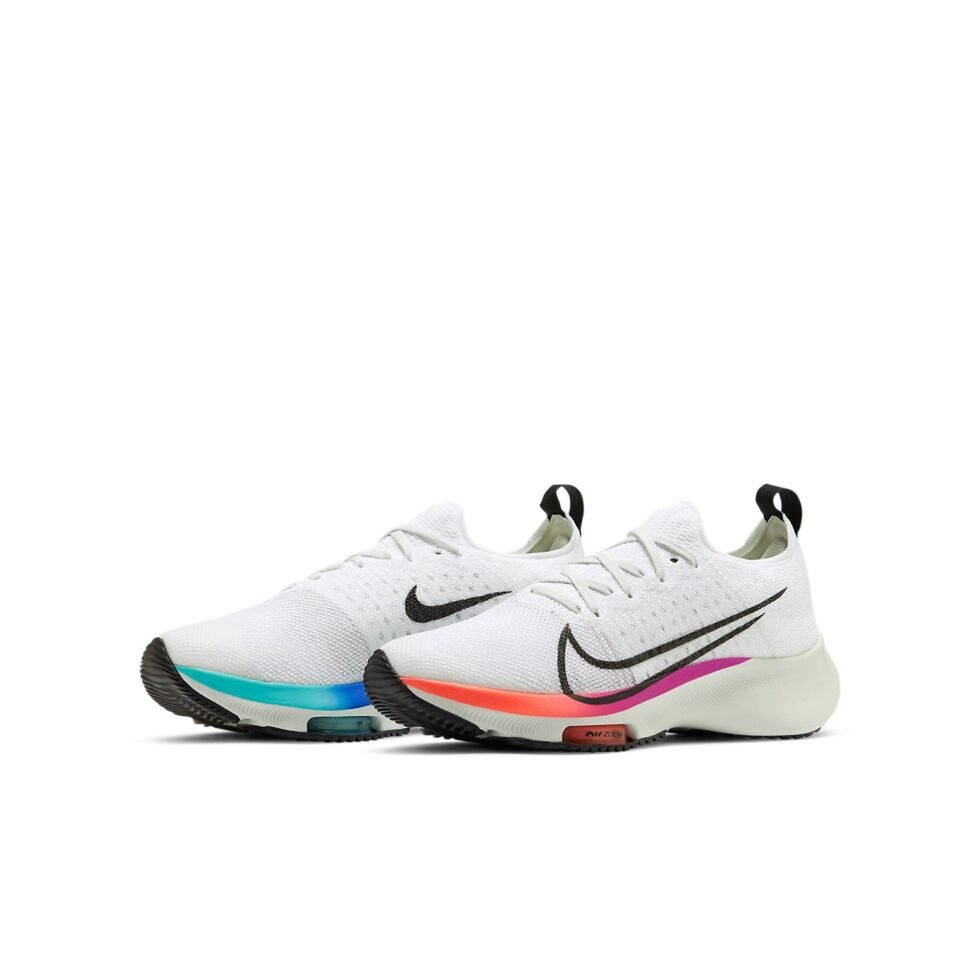 (GS) Nike Air Zoom Turbo Flyknit 'White Hyper Violet' CJ2102-100 - Image 3