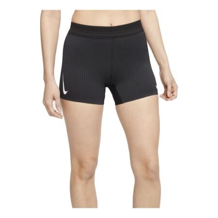 (WMNS) Nike Aeroswift Casual Sports Breathable Tight Running Shorts Black CJ2368-010