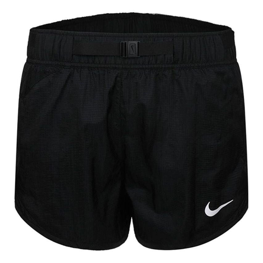 (WMNS) Nike Belt Design Breathable Casual Sports Running Shorts Black CJ2430-010