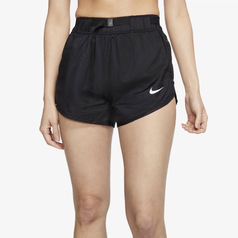 (WMNS) Nike Belt Design Breathable Casual Sports Running Shorts Black CJ2430-010 - Image 4