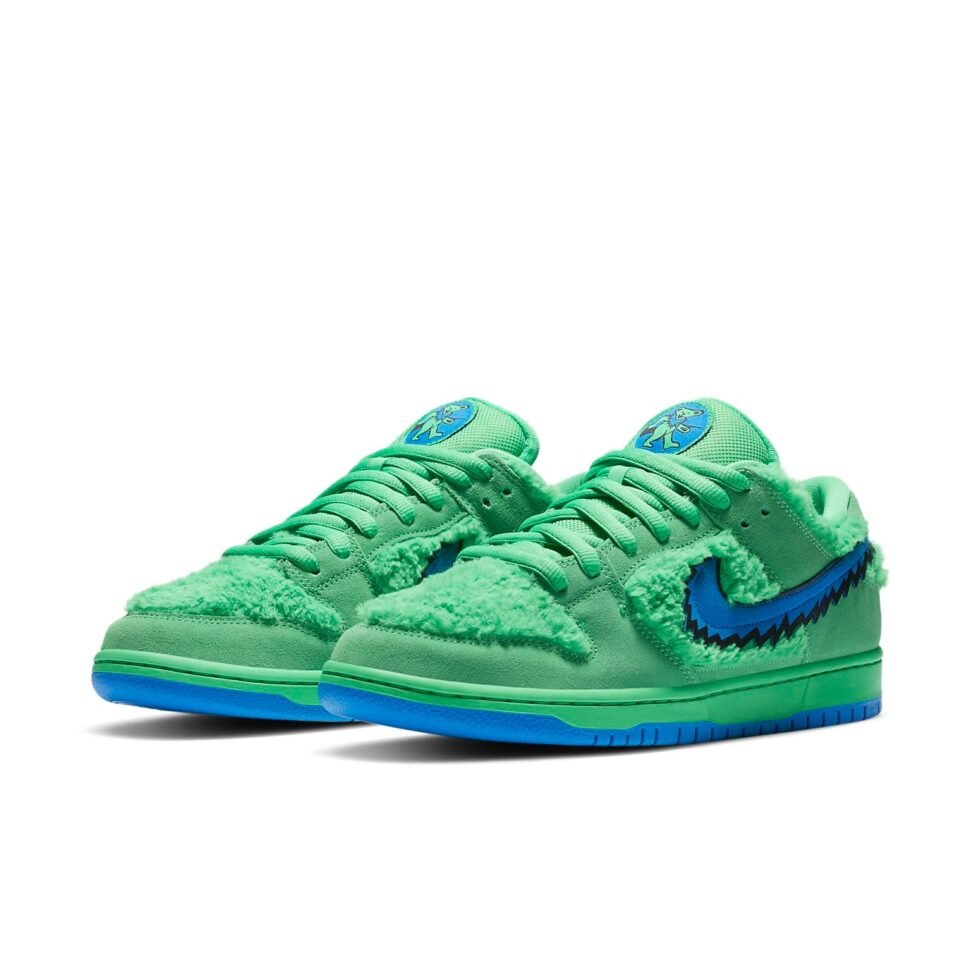 Nike x Grateful Dead SB Dunk Low 'Green Bear' CJ5378-300 - Image 3