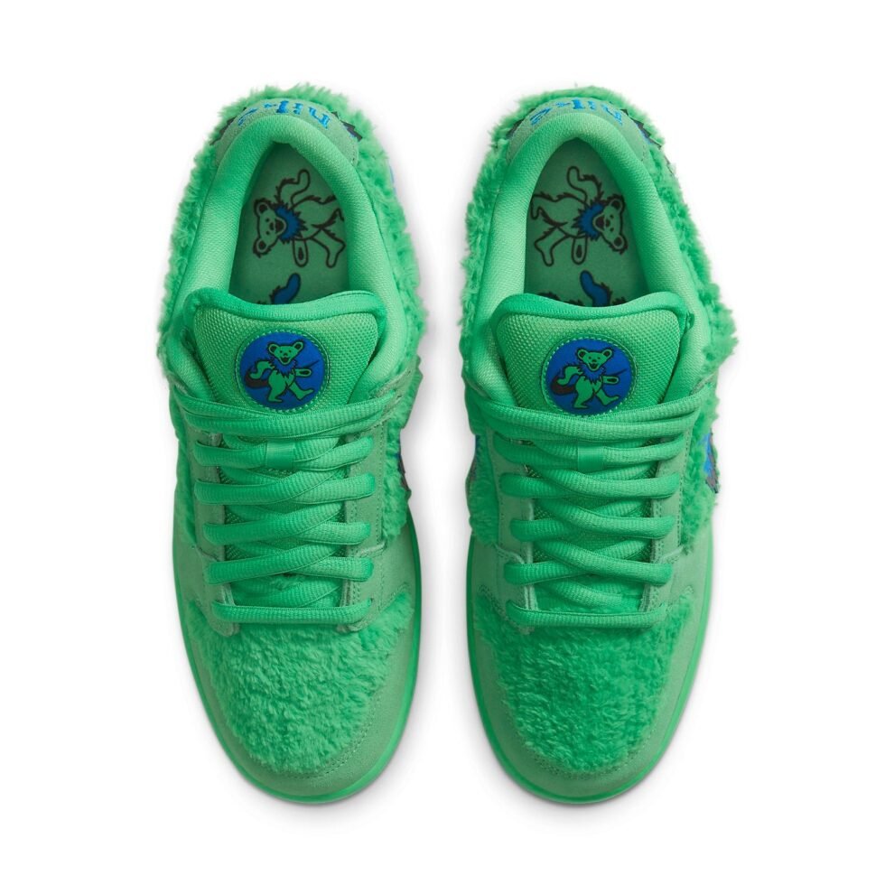 Nike x Grateful Dead SB Dunk Low 'Green Bear' CJ5378-300 - Image 4