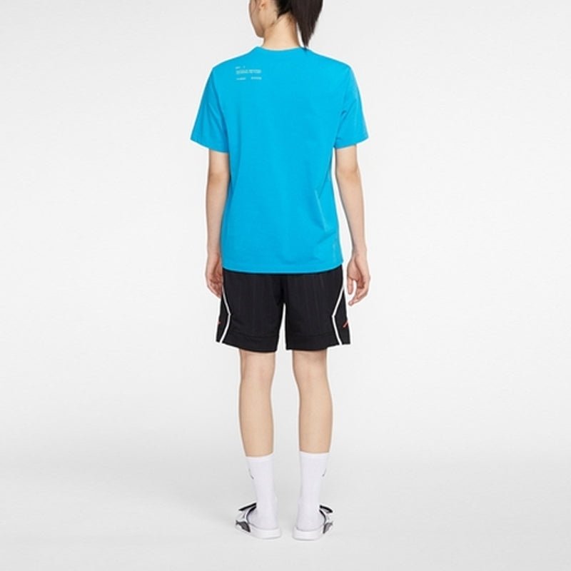 Air Jordan 23 ENGINEERED Dri-FIT Quick Dry Casual Sports Short Sleeve Blue CJ6205-446 - Image 4