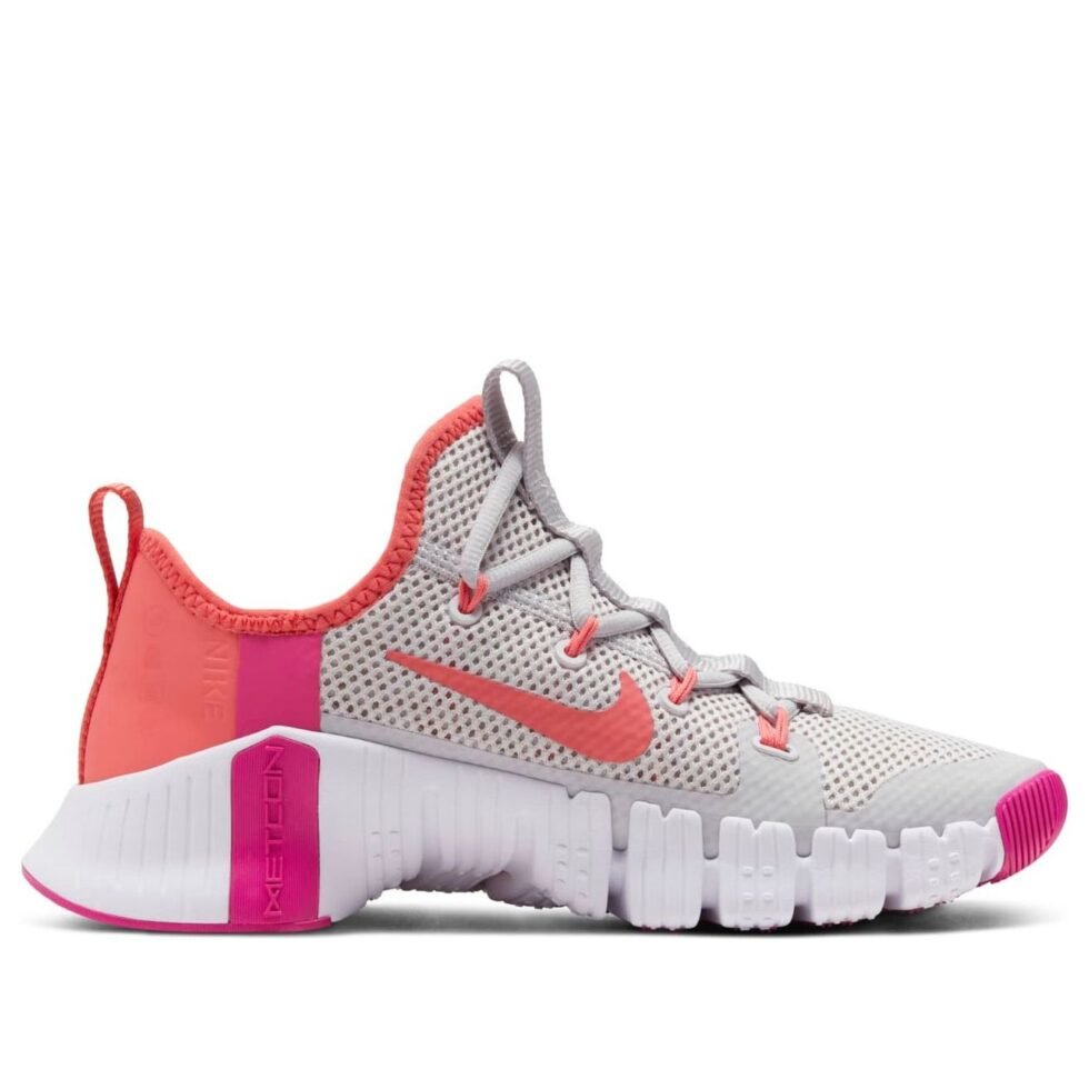 (WMNS) Nike Free Metcon 3 'Vast Grey Fire Pink' CJ6314-068 - Image 2