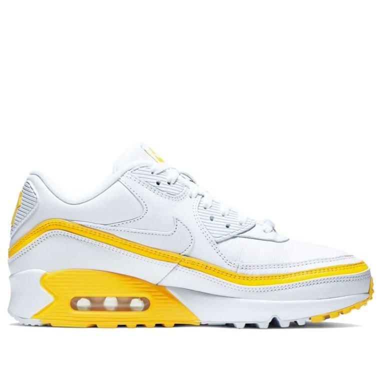 Nike x Undefeated Air Max 90 'White Optic Yellow' CJ7197-101 - Image 2