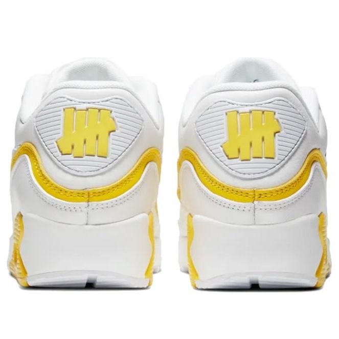 Nike x Undefeated Air Max 90 'White Optic Yellow' CJ7197-101 - Image 4